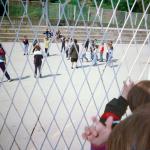 Dubravka M. (2000)  - Der einzige Spielplatz in Srebrenica - der Schulhof. 